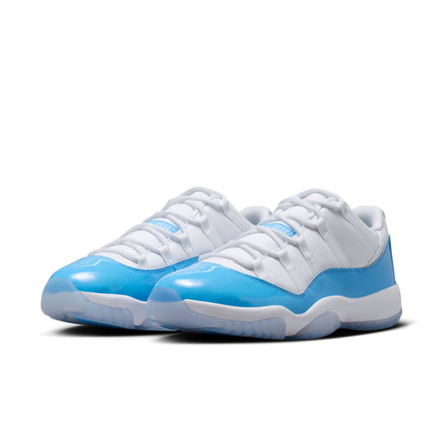 Pair view of Air Jordan 11 Low University Blue