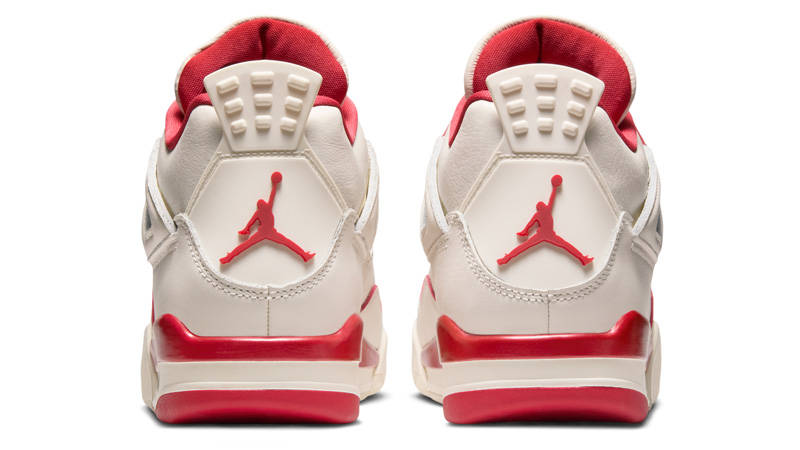 Rear view of Air Jordan 4 Valentine's Day