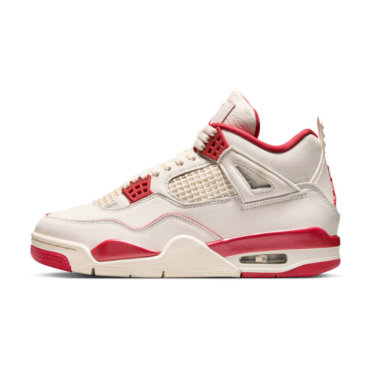 Air Jordan 4 Valentine's Day ivory and red trainers
