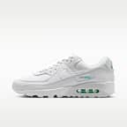 Nike Air Max 90 White Hyper Turquoise side view